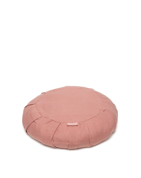 linen round meditation cushion