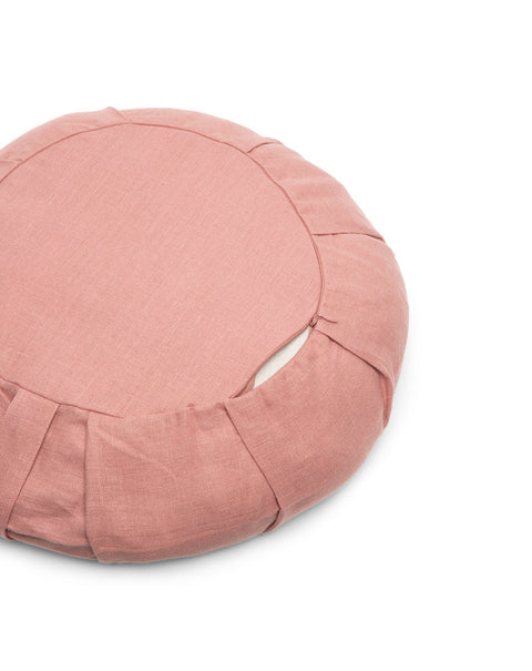 linen-round-meditation-cushion-cover-swatch-rose-clay-linen-1